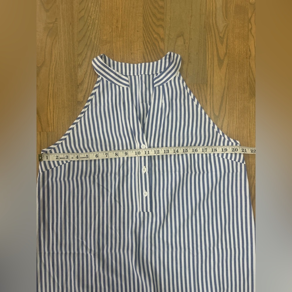 Cupshe Navy and White Striped dress - Picture 4 of 6